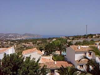 Blick vom Balkon auf Mittelmeer in Moraira