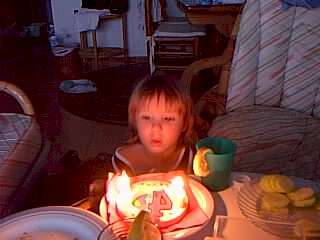 Hannas 4. Geburtstag im Urlaub 1999
